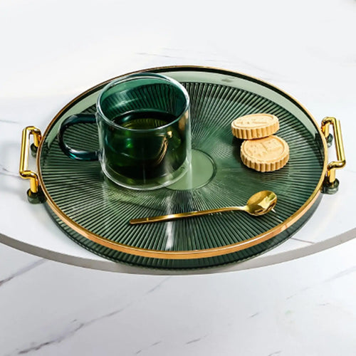 Serving Tray, with Handles Snack Candies Plate Surface Plating Food Tray for Tableware