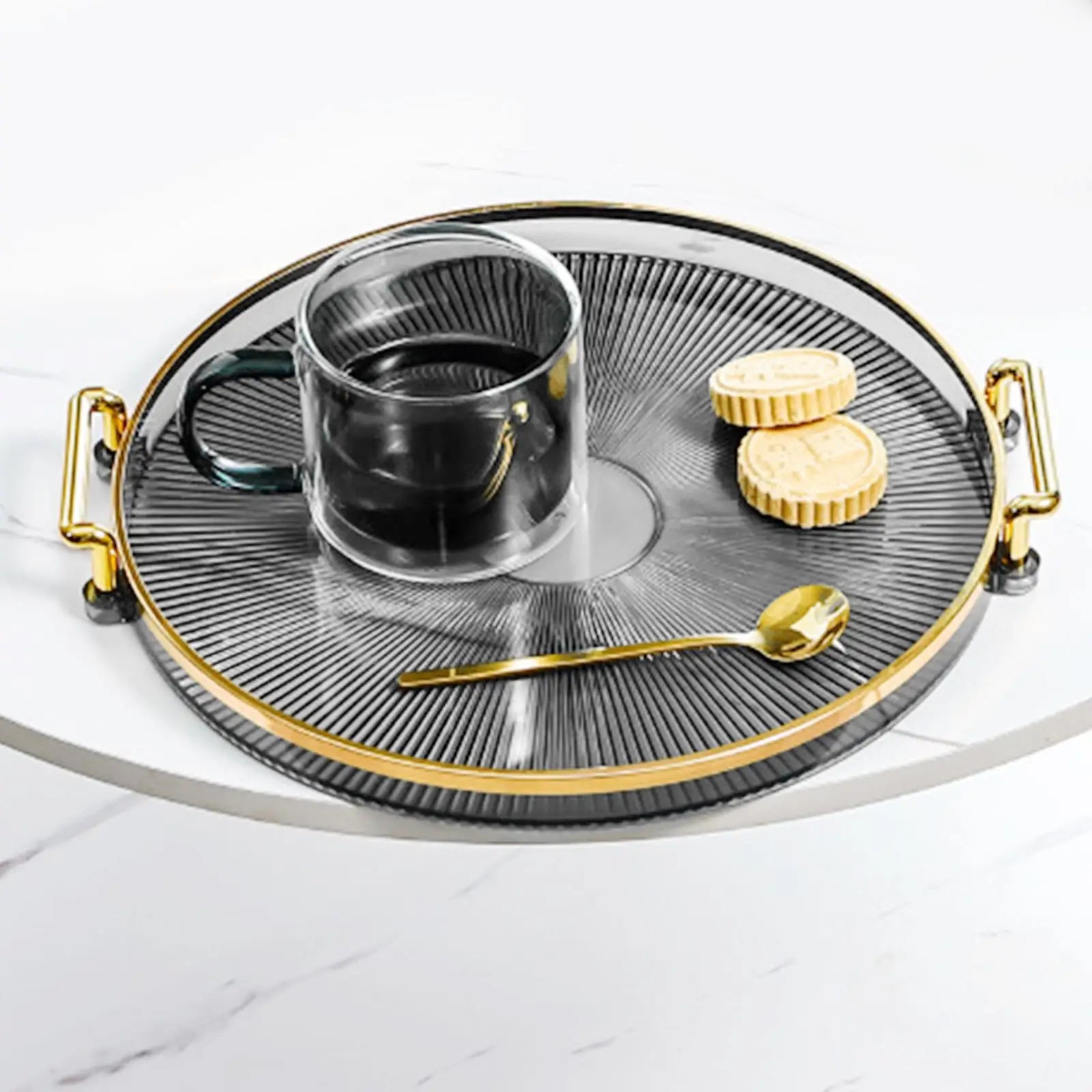 Serving Tray, with Handles Snack Candies Plate Surface Plating Food Tray for Tableware