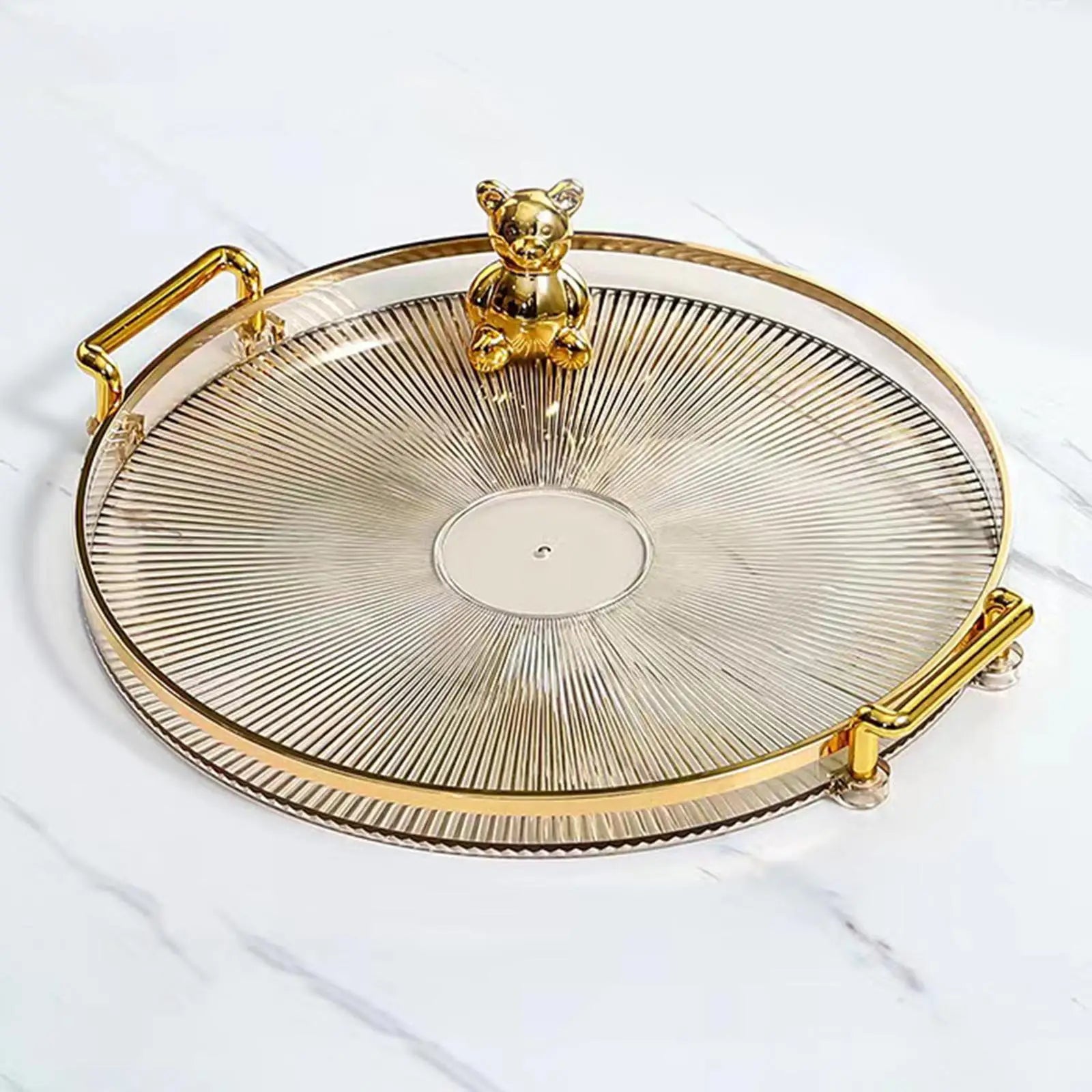 Serving Tray, with Handles Snack Candies Plate Surface Plating Food Tray for Tableware