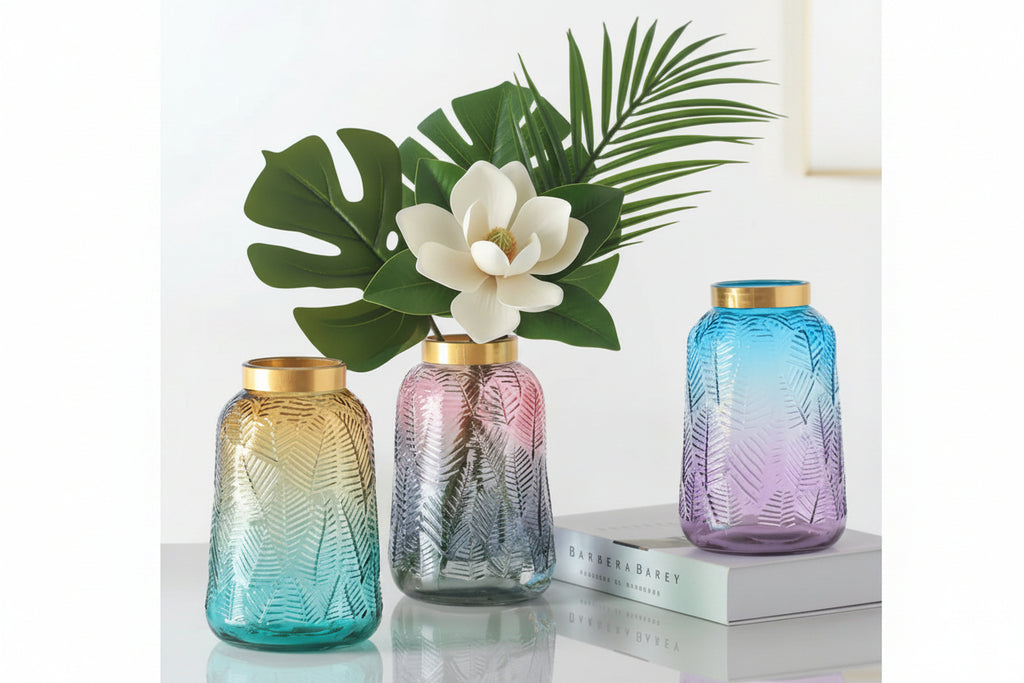 Flower Vase Home Decoration Vase for Flower Glass Vase Home Decoration Accessories Modern Wedding Gold Vase Transparent Tabletop