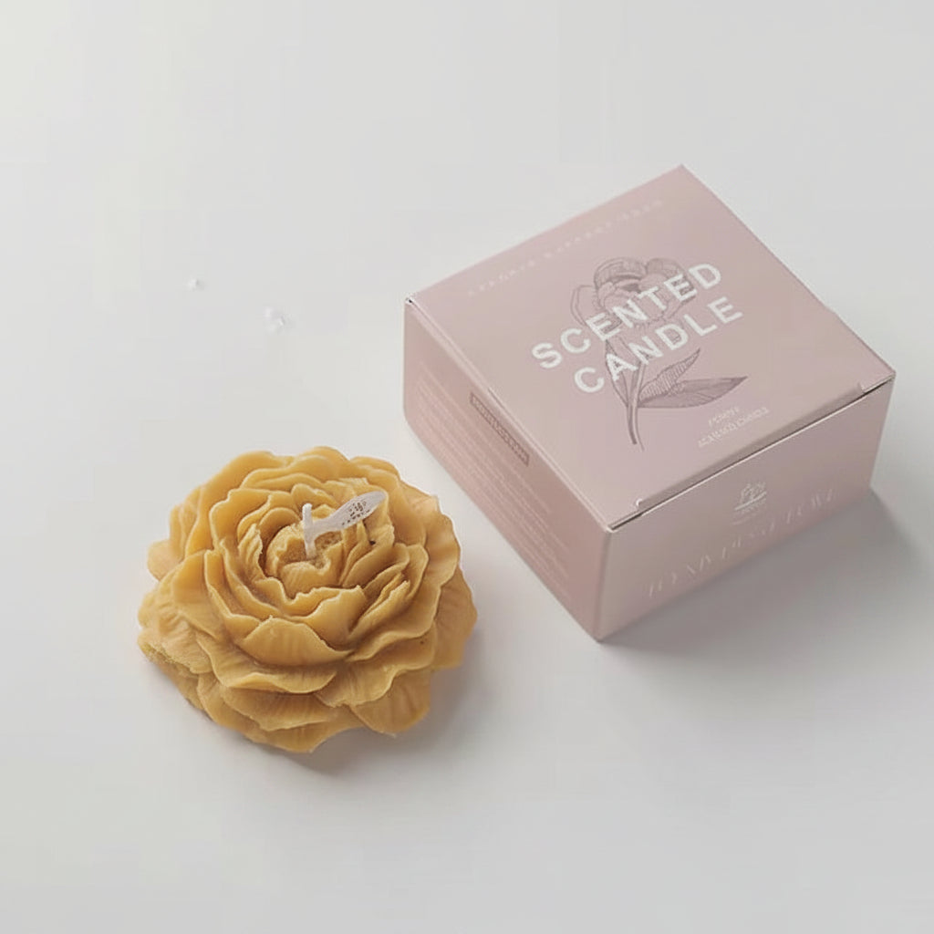 Candle Peony Flower Modeling Gift Decoration Mother'S Day Birthday Flower Scented Candle