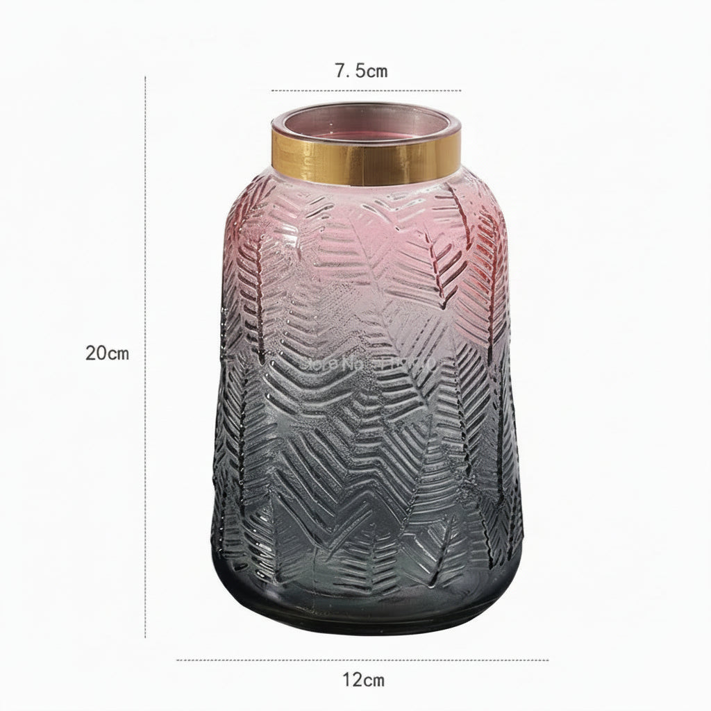 Flower Vase Home Decoration Vase for Flower Glass Vase Home Decoration Accessories Modern Wedding Gold Vase Transparent Tabletop