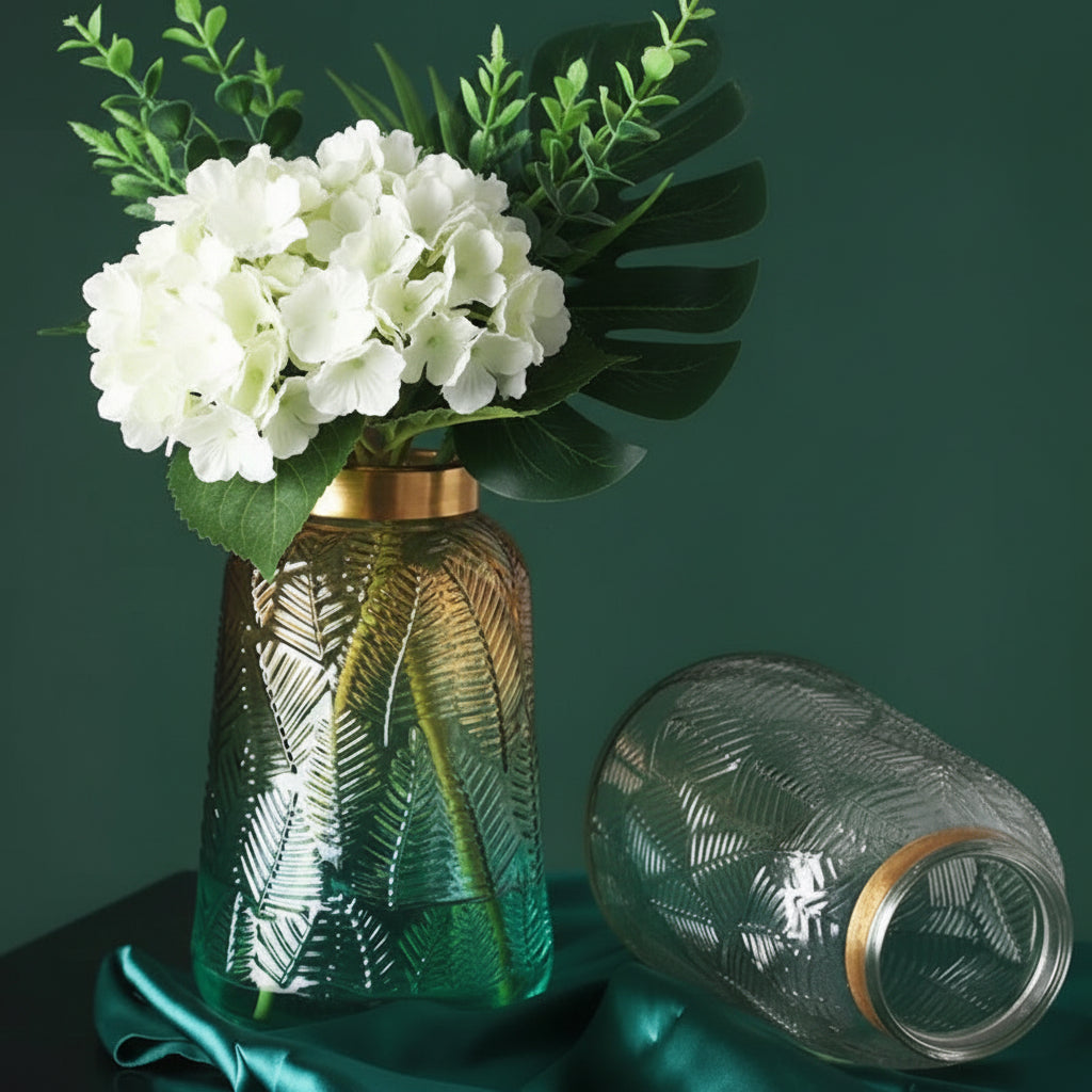 Flower Vase Home Decoration Vase for Flower Glass Vase Home Decoration Accessories Modern Wedding Gold Vase Transparent Tabletop