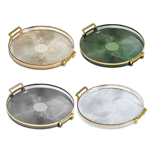 Serving Tray, with Handles Snack Candies Plate Surface Plating Food Tray for Tableware